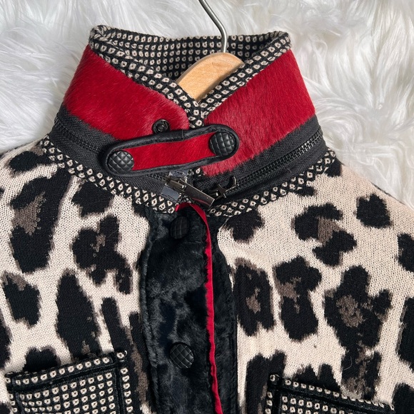 Rare Real fur Tricot chic sweater jacket - Picture 4 of 10